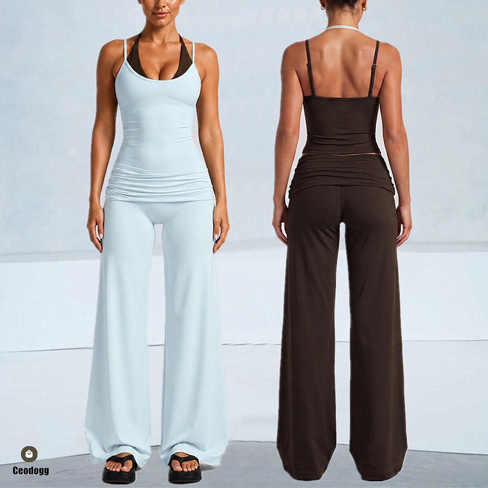 Pad Women Block Dot Halter Dou - огляд і ціна Suspender Tank Top